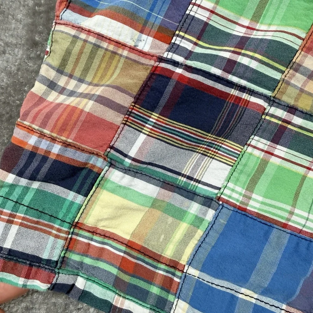 Polo‎ Ralph Lauren Shorts Men's 36 Patchwork Chino Madras Preppy Beach Coastal